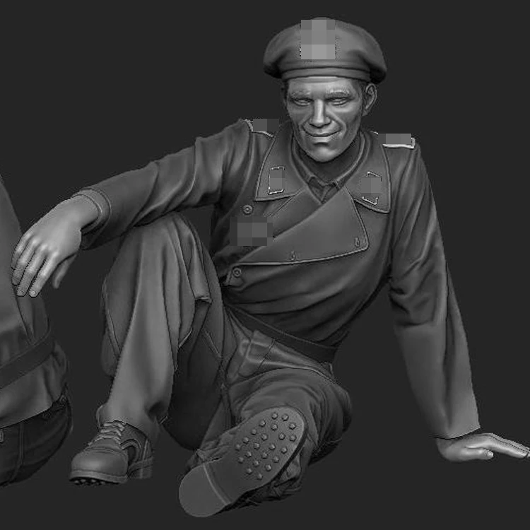 1/35 Танк солдат отдыха Смола Модель GK военная тема Второй мировой войны