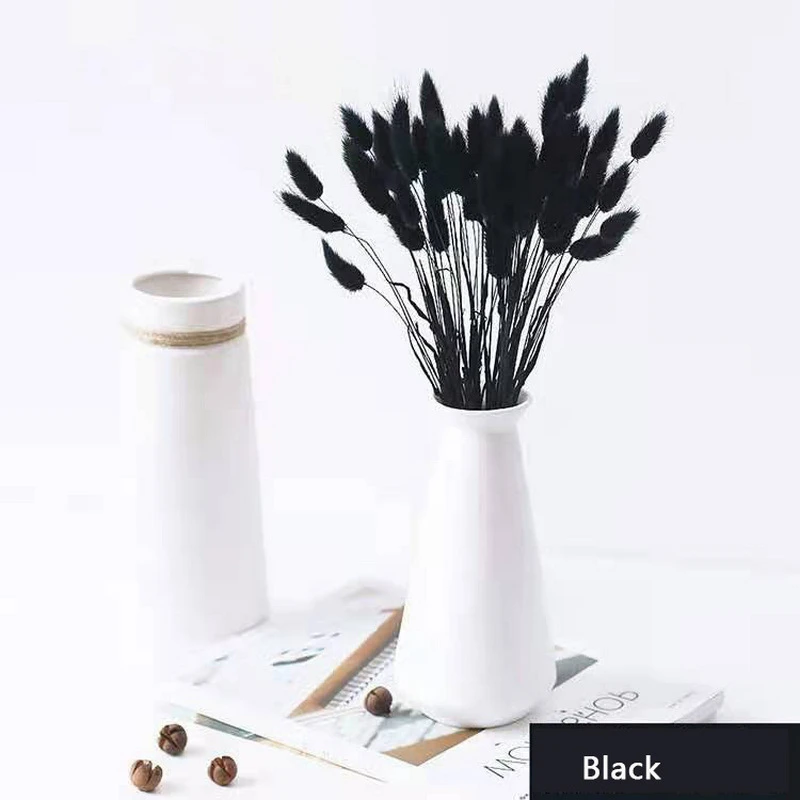 50Pcs/Lot Dried Natural Flower Fleur De Pampa Black Rabbit Tail Grass  Bouquet Naturelle Plante Artificielles Pour La Decoration|Artificial &  Dried Flowers| - AliExpress