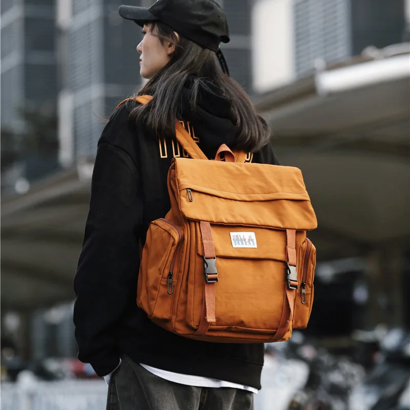 

2020 new backpack female nylon campus high school student schoolbag travel large capacity backpack