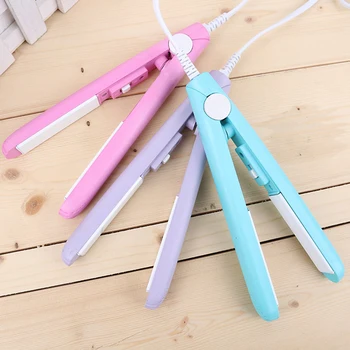 

Ceramic Mini Hair Straightener Small Power Dormitory Electrical Curling Iron Electric Splint Portable Dry Wet