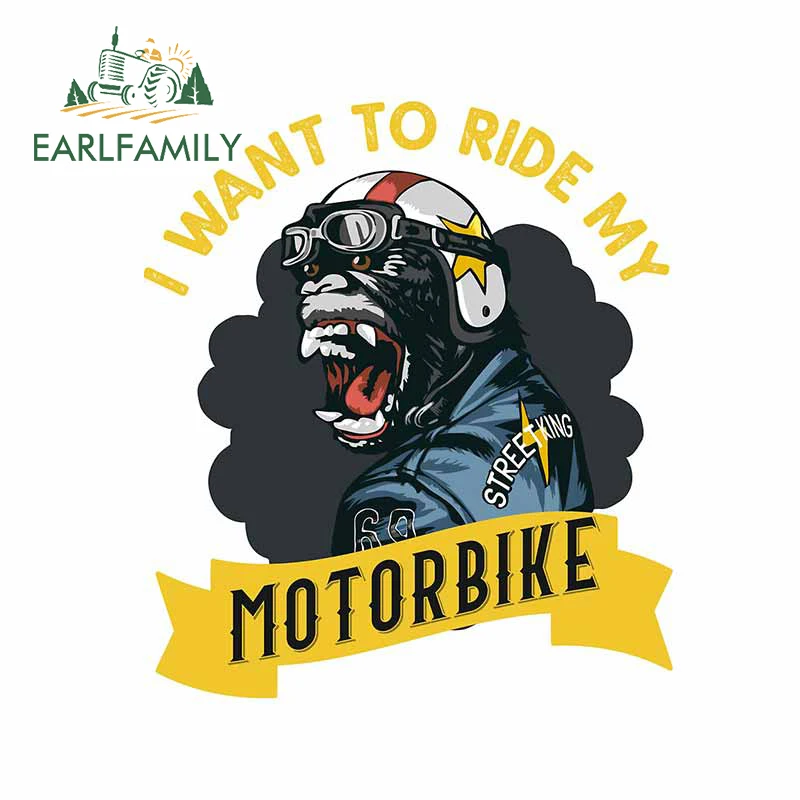 EARLFAMILY 13 см x 11 3 для меня хочу ездить на мотоцикле автомобильные наклейки аниме RV VAN