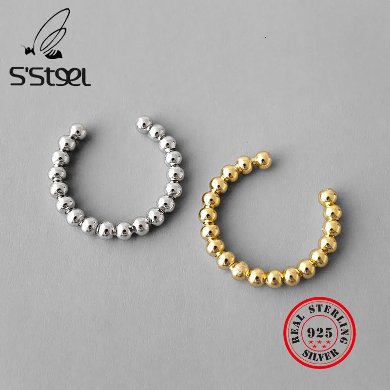 

S'STEEL Geometry Bead INS 925 Sterling Silver Rings For Women Anillos De Plata 925 De Ley Mujer Accesories Bijoux Femme 2019