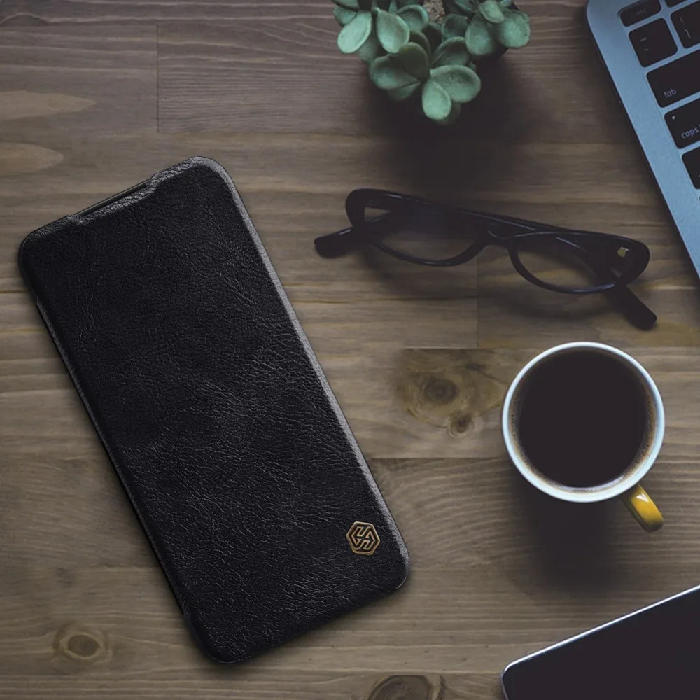 Для Xiaomi Redmi Note 9 Pro Max чехол откидная крышка Оригинальный Nillkin Qin Кожа Книга Note9 9s