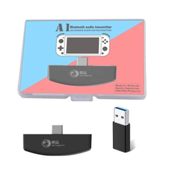 

Gaming Wireless Bluetooth Audio Adapter USB Transmitter for Switch PS4 PS3 Game Console Audio Adapter for N-Switch PC Windows
