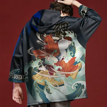 

Popular Brand Mens Fashion Cartoon Printed Hoodies Male Loose Black Sweatshirt Hoody Long Sleeve Coat Costume Hip Hop Outwear