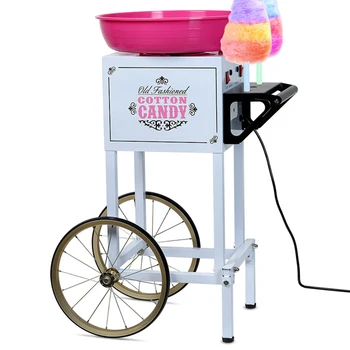 

Cotton candy machine high-power automatic commercial fancy electric mobile stall cart color cotton candy making machine