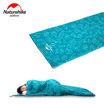 

Naturehike Outdoor Sleeping Bag Ultralight 800g Camping Envelope Type Spring/Summer Cotton Sleeping Bag Waterproof Sleeping Bag