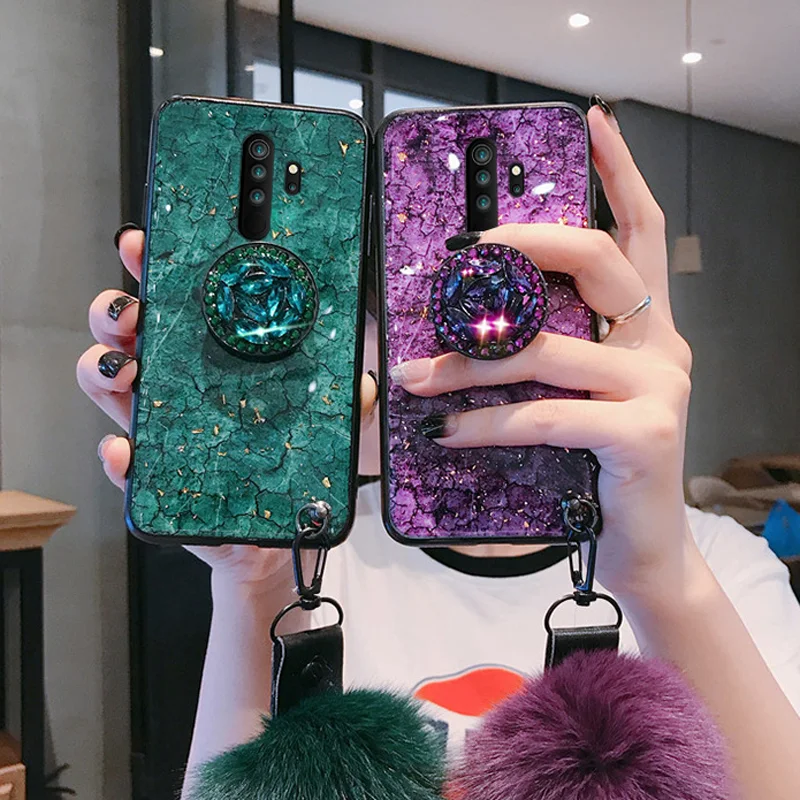 Gold Foil Bling Marble Phone Cover For Xiaomi 8 9 9T Pro Redmi 6 7 7A 8 8A Note 6 7 8 Pro 8T Gold Sequins Marble Soft Case xiaomi leather case cover