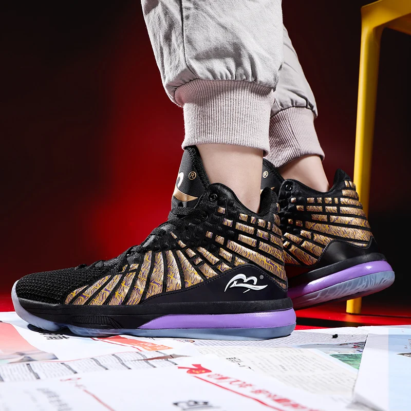 New Style Basketball Shoes Men Cushioning High Top Gym Training Boots Ankle Boots Outdoor Men Sneakers Athletic Sport Shoes 2020