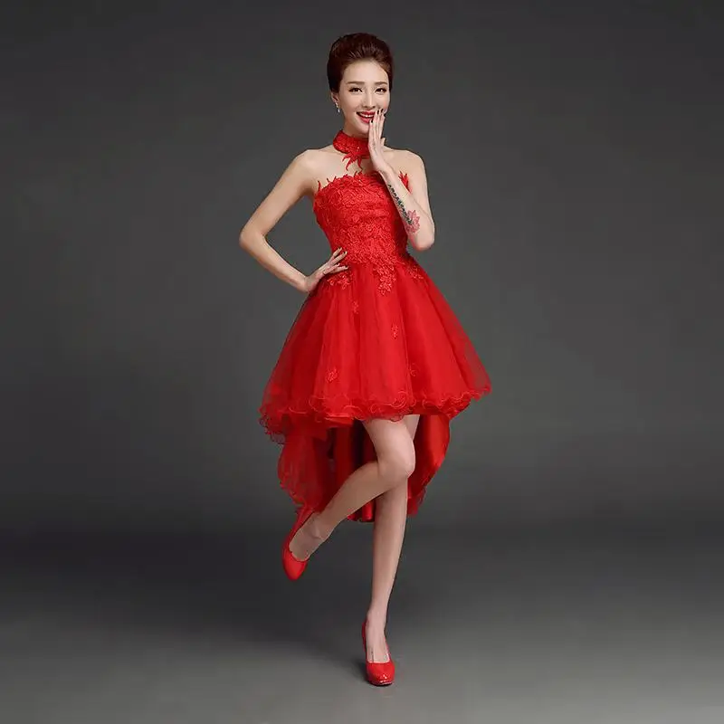 Китайское женское платье без бретелек Qipao Новинка красное свадебное платье для невесты Благородные Аппликации и бусины Cheongsam классическое вечернее платье Vestido - Цвет: Style 5