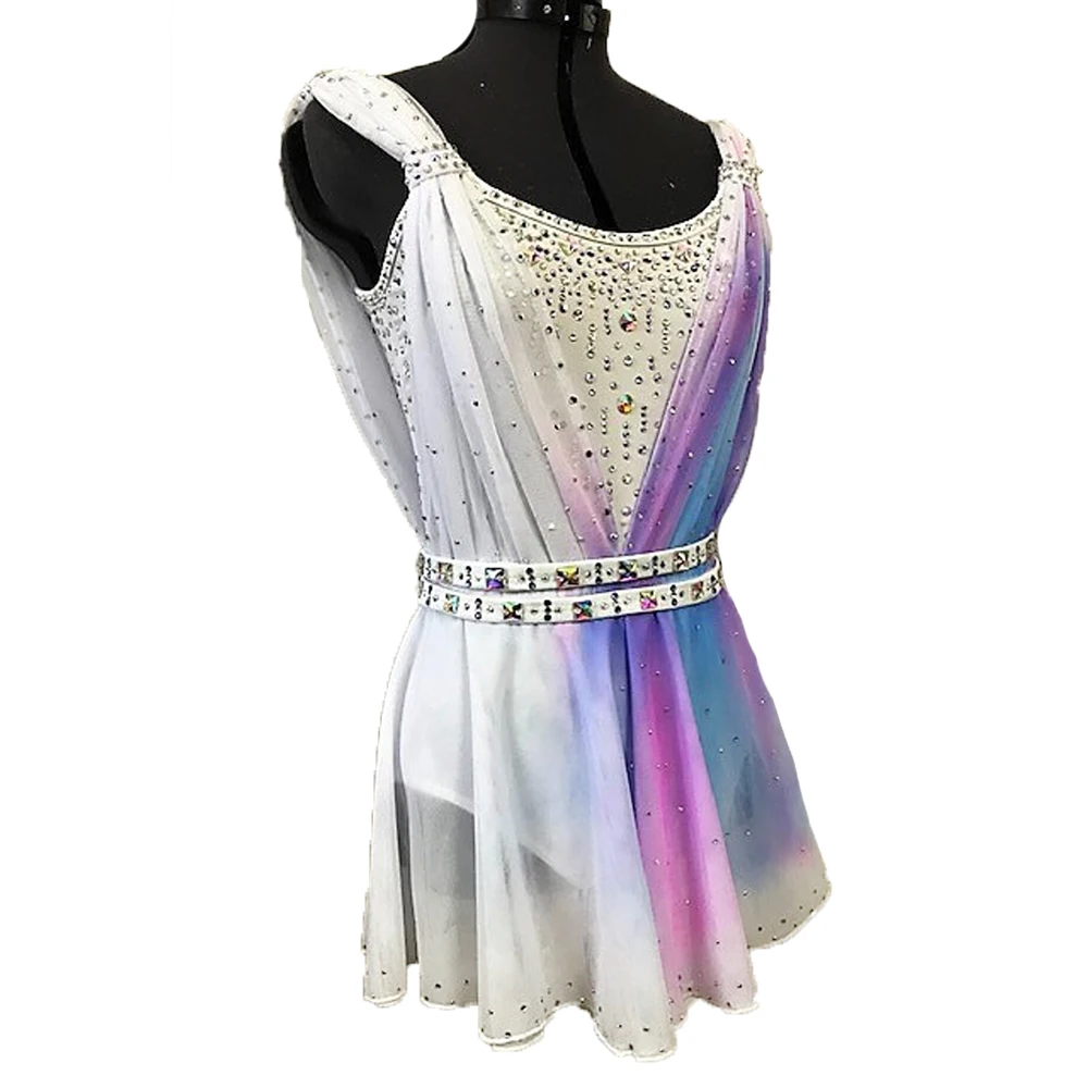 

Детское платье для катания на коньках, с ритмическим трико