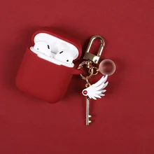 Волшебная карта Cardcaptor Sakura применимый Airpods2 защитный чехол милый iPhone беспроводной Bluetooth гарнитура силикагель Коробка Чехол