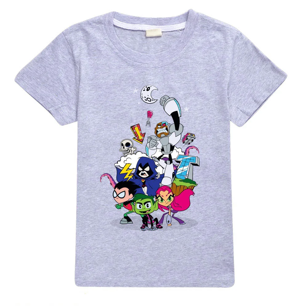 Teens Titan GO Boys' Hoodie T shirt Kids Cotton Clothes 2-13 age Children Hooded Sweatshirt Outwear Girls Pullover T-shirts - Color: 012