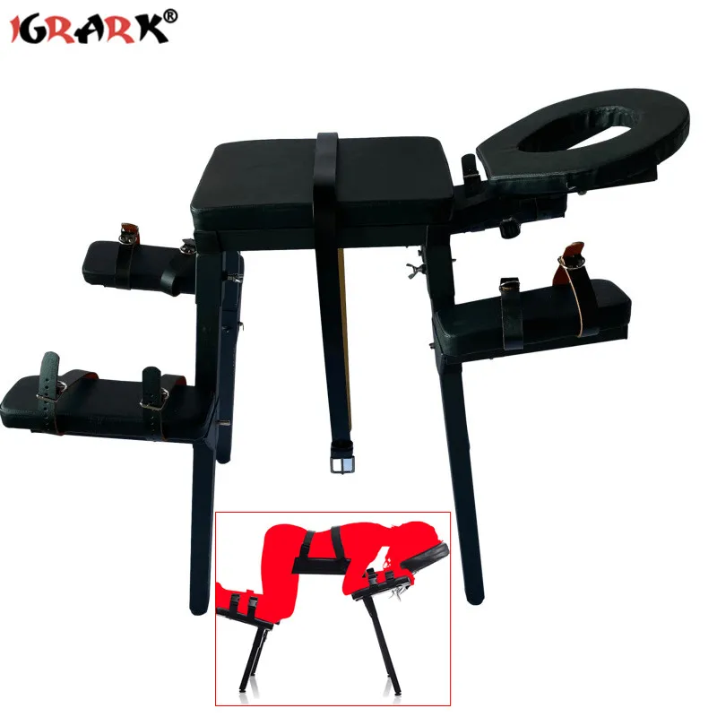 Obedience Extreme Sex Bench with Restraint Straps Sex Furniture Adult Games Bed BDSM Bondage Restraints Slave Fetish Handcuffs