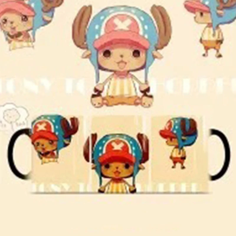 Кофейные чашки и кружки Luffy Zoro с рисунком аниме, креативная волшебная кружка, меняющая цвет, 350 мл, керамическая чашка для чая, молока, новинка, подарки - Цвет: Style Style 31