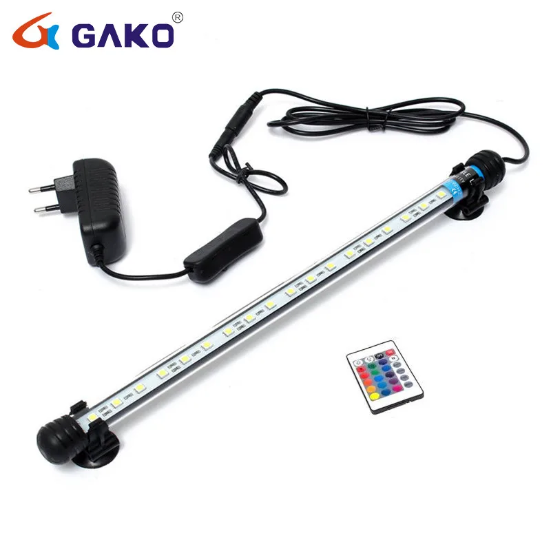37CM левый и правый Управление аквариум RGB светодиодный освещение аквариума LightArowana погружные, амфибии свет держатель светильника