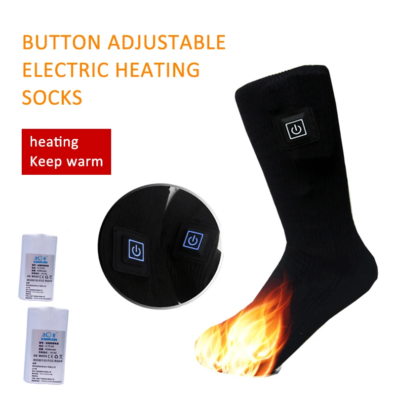 

New Winter Warm Socks Display Battery Capacity Battery Power Self-heating Socks USB Charging Thermal Foot Treasure Warm-sock