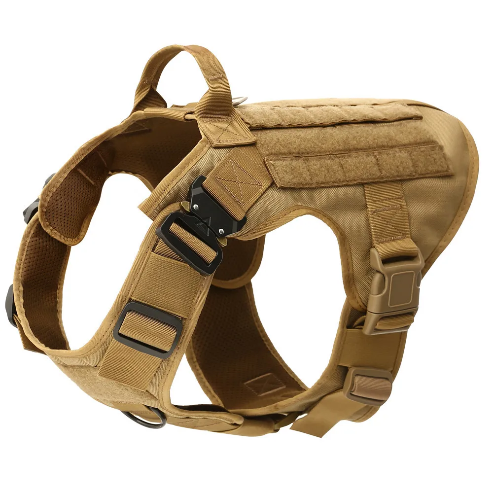 

Tactical military Breathable dog clothes harness adjustable size Training Hunting Molle Dog Vest Harness german shepherd