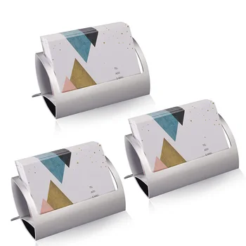 

Business Card Holder for Desk, Metal Aluminum Desktop Business Name Card Case Display Organizer Stand, Office and Tradeshows Tab