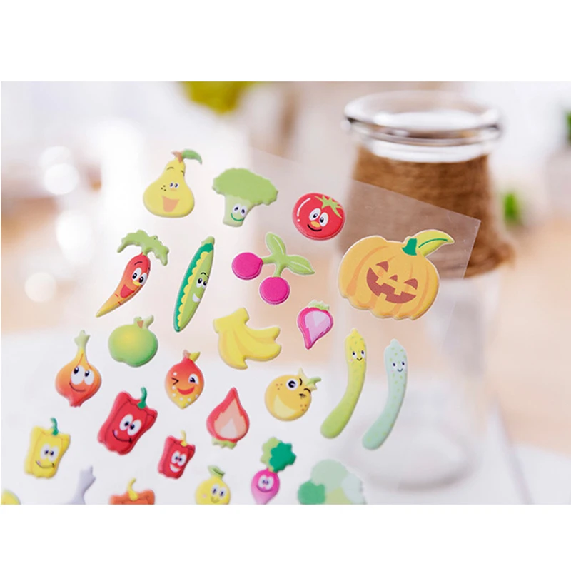 40 пакетов 3d альбом для стикеров Kawaii мультфильм настенные украшения творческий настольная книга дневник diy Скрапбукинг