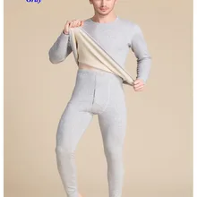 Новое поступление, мужские плотные кальсоны из чистого шелка с круглым вырезом, трикотажное шелковое бархатное термобелье с длинным рукавом, мужской комплект