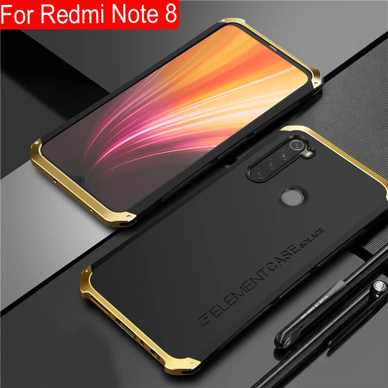 Металлический каркас телефона чехол для Xiaomi Redmi Note 8 тонкий жесткий алюминиевый Гибридный ПК корпус для Xiaomi Redmi Note 8 note8 чехлы