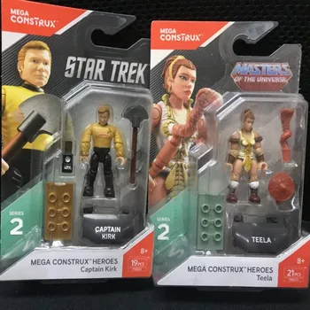 

Heroes:mega Captain Kirk& teela MASTERS OF THE UNIVERSE SERIES Construx