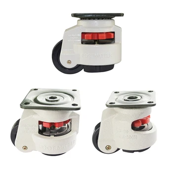 

Rubber Foot 60F Foot Level Adjustment Equipment Cart Caster 60Kg Load Capacity Furniture Leveling Roller Master Foma Wheel