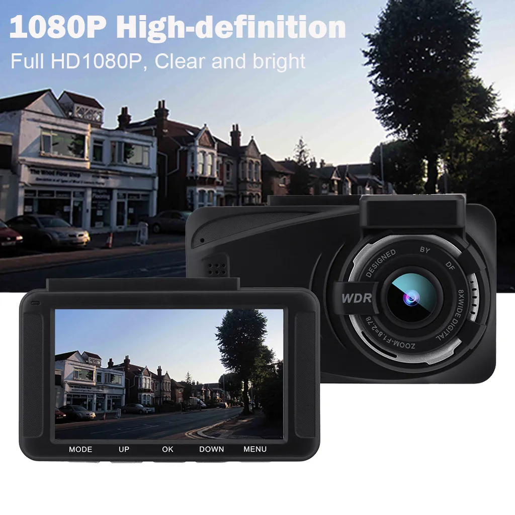 Автомобильная камера Hd 1080p видеорегистратор с Gps ночного видения 3 дюйма угол