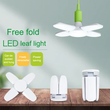 

Deformable LED Garage Light Bulbs Ceiling Fixture Home Shop Workshop Lamp QJS Shop