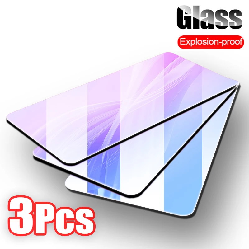 

3Pcs Full Cover Glass on the For iPhone X XS Max XR Tempered Glass For iPhone 7 8 6 6s Plus 5 5S SE 11 Pro Max Screen Protector
