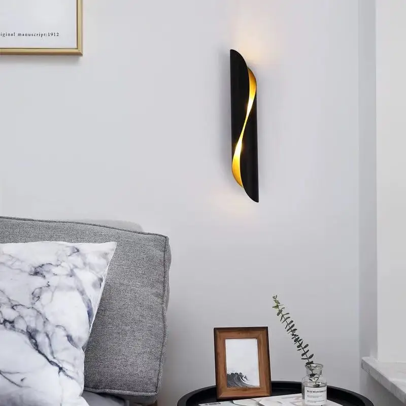 Прикроватная спальня диван фойе настенный светильник ТВ фон современный минималистичный Креативный светодиодный светильник для гостиной