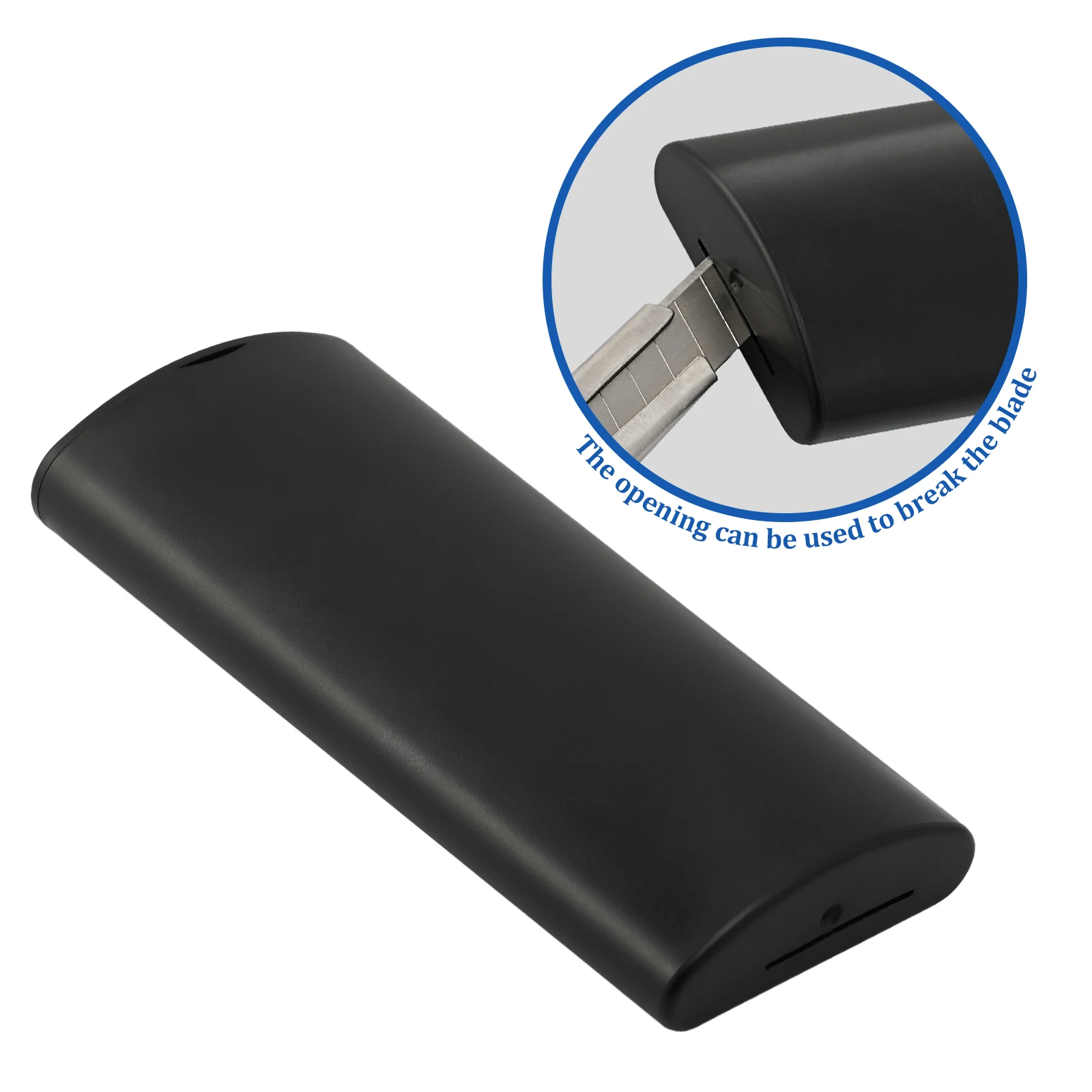 FOSHIO Vinyl Knife Waste Blades Disposal Container 30 Degree Snap Off Window Tint Film Wallpaper Cutter Trash Blade Storage Box