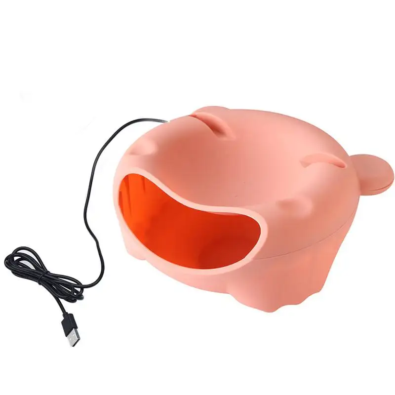 Pet USB Автоматический фонтан воды кошка питьевой Электрический котенок диспенсер воды, обеспечивающий струящаяся вода - Цвет: Pink