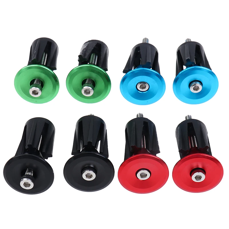 Alomejor Lot de 2 Embouts de Guidon en Alliage d'Aluminium