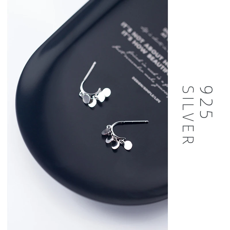 Modian Мода Качели Классический стерлингового серебра 925 сверкающие серьги