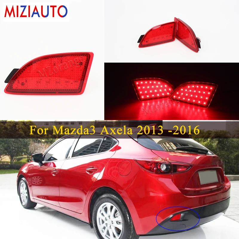 1 пара светодиодный задний бампер отражатель светильник для Mazda3 Axela BM 5D 2013 2014 2015 2016