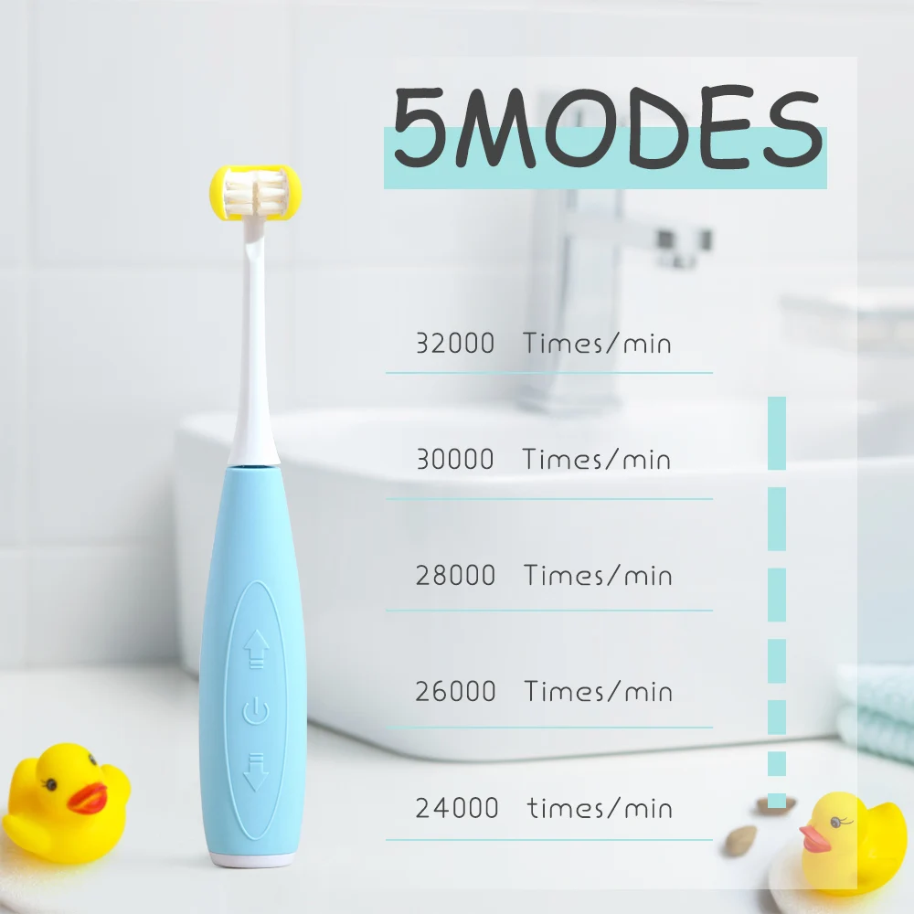 3D Side Sonic Electric Toothbrush 3 Side SB Rechargeable Replacement Brush Head 5 Mode Waterproof 2 Minute Timer 30S Remind 3D Side Sonic Electric Toothbrush 3 Side SB Rechargeable Replacement Brush Head 5 Mode Waterproof 2 Minute Timer 30S Remind