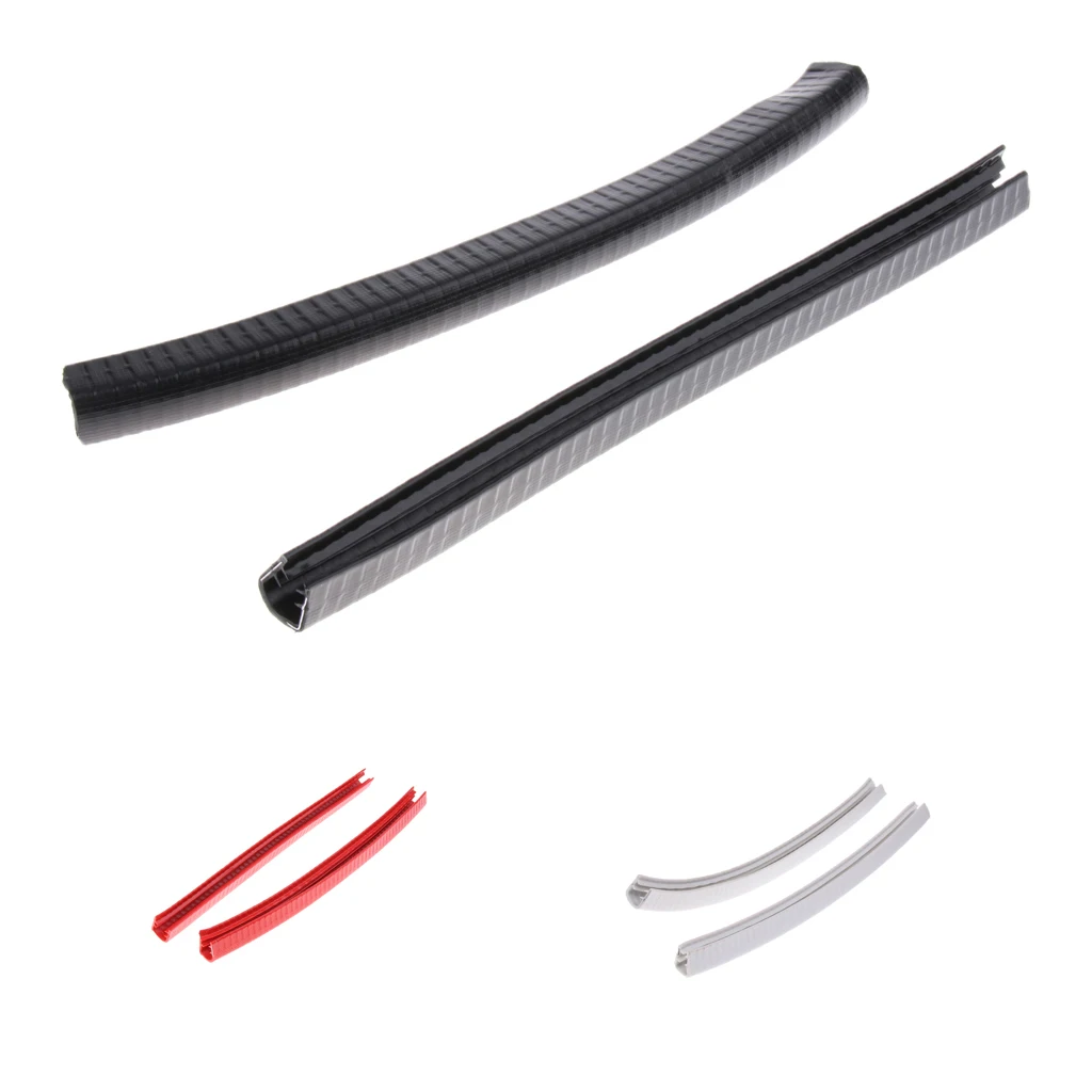 3 Pairs Rubber Skateboard Deck Nose Protection Strip Longboard Tail Guard 32x2cm