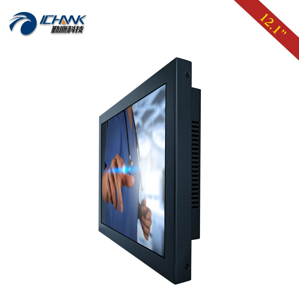 Настенный металлический корпус 12 1 дюйма 1024x768 HDMI VGA USB промышленный резистивный