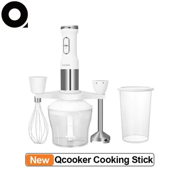 

Qcooker Electric Mixer Hand-held Cooking Stick Vegetable Shredder Juicer Electric Kitchen Food Processor Mixer Blender