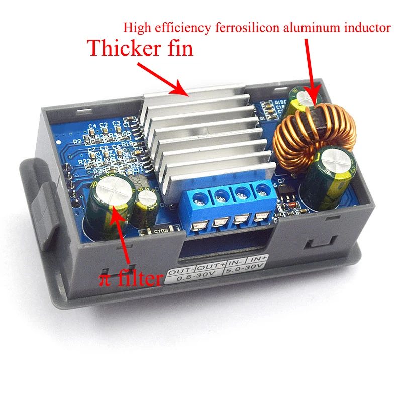 Alimentação, DC-DC, CC, CV, 0.5-30V, 4A, 5V, 6V, 12V, 24V, ZK-4KX