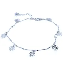 Европейский и американский минималистский стиль пляжные женские ноги кулон ноги украшения тенденции моды цветочный узор Женская плата