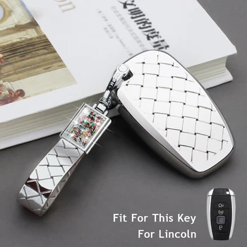

Hot sale For Lincoln MKC MKX MKZ 2017 2018 Car Remote Key Case Fob Smart Shell Cover Wallet Skin Holder 4 Button key Housekeeper