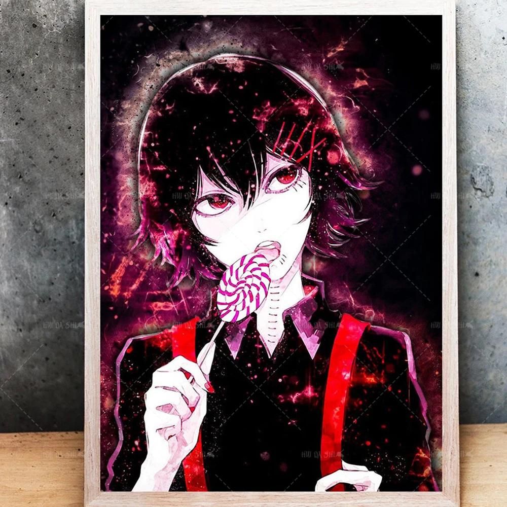 HOT New Decoration For Home Anime Poster Tokyo Ghoul Wall Decor HD Art Pictures Living Room Canvas Painting Prints Cuadros Frame | Дом и сад