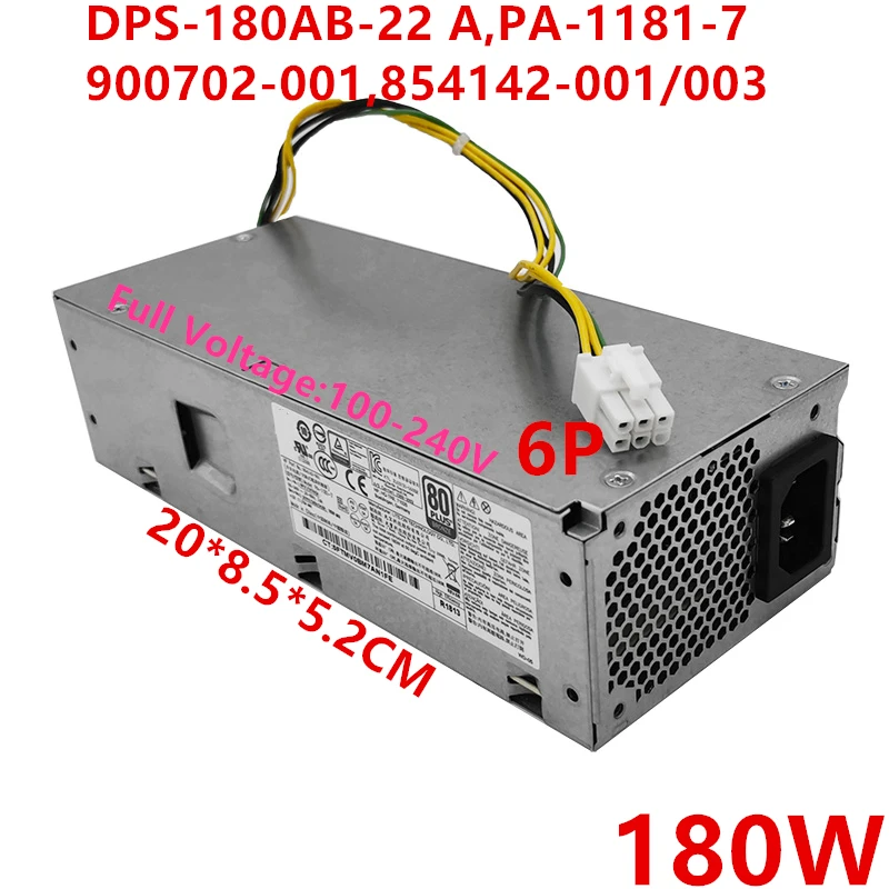 

New PSU For HP 280G2 6Pin 180W Power Supply DPS-180AB-22A PA-1181-7 PS-1181-7 PCH018 PCF011 900702-001 854142-001 854142-003