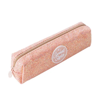

Shining Pencil Case Glitter Color Sequin School Supplies Students Stationery Pencil Bag Girls Gift Pencil Bag Kawaii
