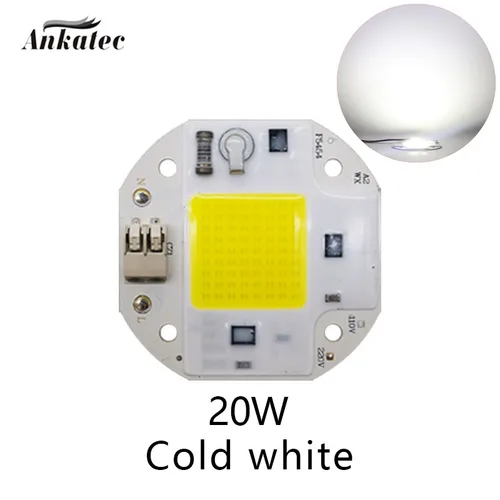 LED COB 칩 전구, 통합 스마트 IC 드라이버, 쿨 웜 화이트 풀 스펙트럼 조명, DIY, 20W, 30W, 50W, AC110V, 220V 7