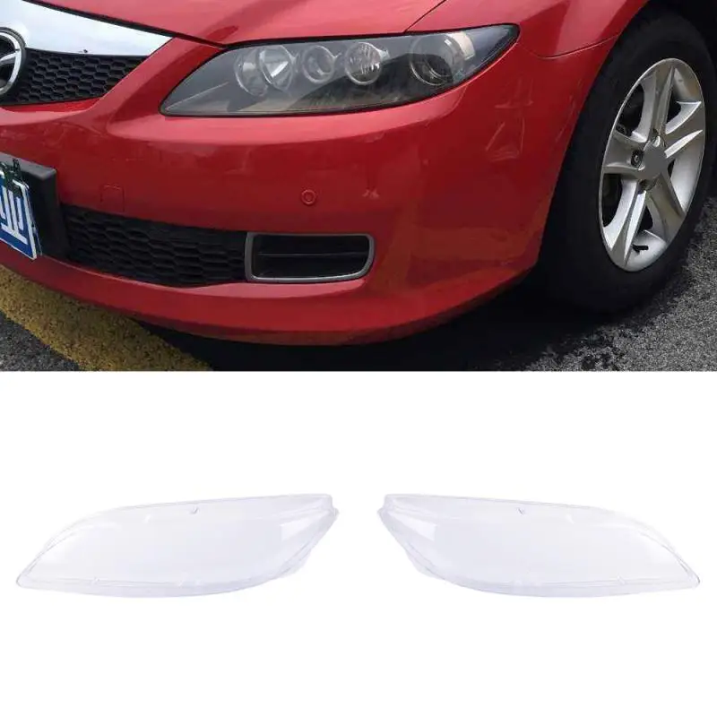 Автомобильные фары, линзы, крышка лампы, поликарбонат, кристалл, абажур, яркий корпус, авто продукты для Mazda 6 2003-2008