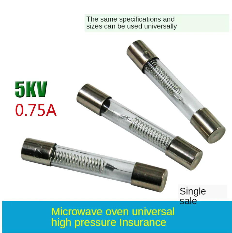 10pcs 5KV 0.75A microwave high voltage fuse universal high voltage fuse